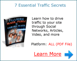 7 Essential Traffic Secrets to Unlimited Traffic - Learn how to generate more traffic to your website quickly and efficiently!